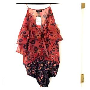 Zara floral blouse size small